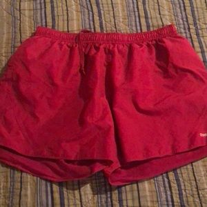 Reebok running shorts size large ladies